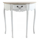 Tavolo Cuore 79x31x79 h cm in Legno di paulownia Bianco