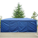 Tendostruttura 6x3x2.55m in Polietilene Pieghevole 6 Pannelli Laterali Blu 