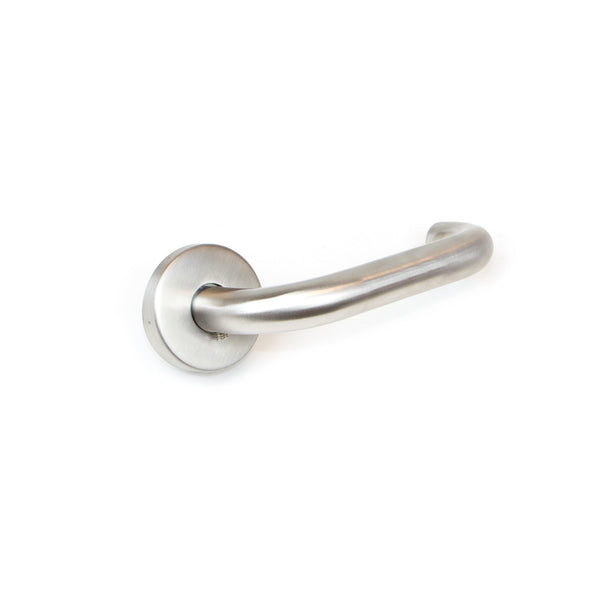 Maniglie per Porta da Interno con Rosetta Ø53 mm Modello u Acciaio Nickel Satinato. Emuca prezzo