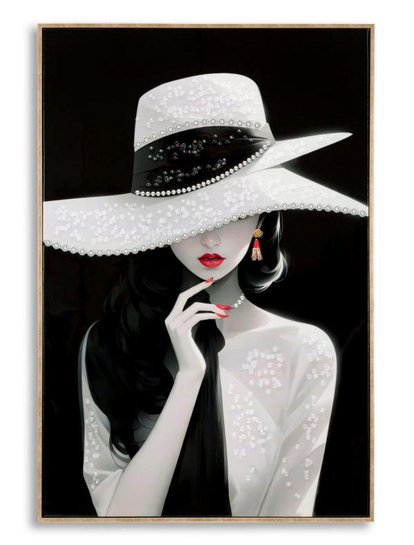 online Dipinto su Tela Laccato Marty con Cornice 62x4x92 cm in Pino e Tela e Plastica