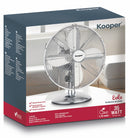 Ventilatore da Tavolo 30cm Oscillante 3 Velocità  35W Kooper Eolo Cromato