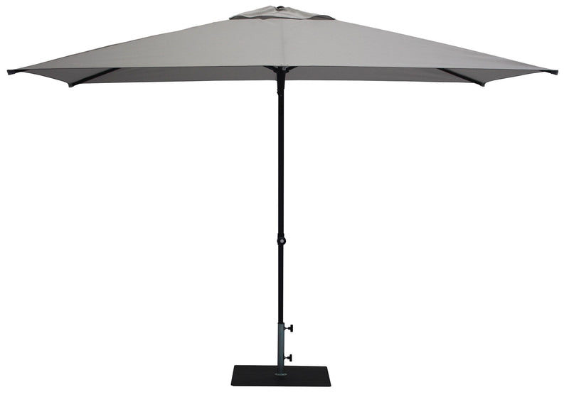 Ombrellone da Giardino 3x2 m Palo Ø38 mm in Alluminio Tessuto Olefin Trend Grigio