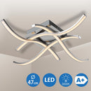 Lampadario Plafoniera 15W Luce Bianco Caldo 3000K 1200lm Design Moderno Metallo
