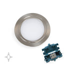 Faretto Led Mizar per Incasso nei Mobili H66 Nichel Satinato Acciaio Emuca