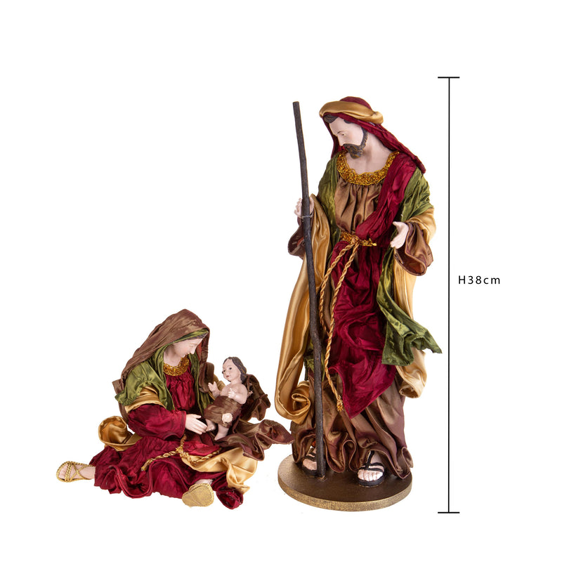 Natività 2 Personaggi H38 cm in Resina