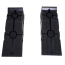 Set 2 Rampe per Auto Max 5 Tonnellate 91x30x21 cm in Plastica Neri
