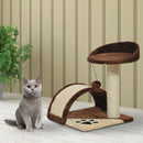 Albero Tiragraffi per Gatto marrone 36x36x44 cm 