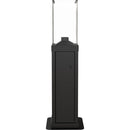 Stufa a Pellet Decorativa Senza Canna Fumaria da Esterno 146x44x44cm Flig Tennessee Nera