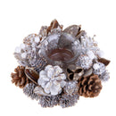 Set 2 Centrotavola con Glitter Ø16 cm Champagnegne