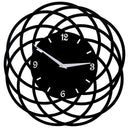 Orologio da Parete Ø40xh2 cm in Metallo Nero