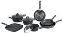 Batteria di Pentole 10 Pezzi in Alluminio Antiaderente Soriani Grigio