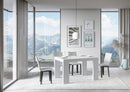 Tavolo Allungabile 130/390x90x77 cm Roxell Premium Bianco Frassino  