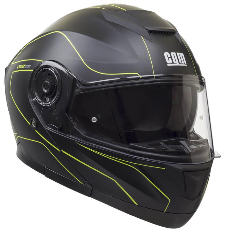 Casco Integrale per Scooter Visiera Lunga CGM Kyoto 506G Nero Opaco XS - (53-54 cm)