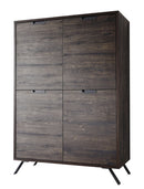 Mobile Alto da Salotto 4 Porte 152x106x50cm TFT  Palma Wengè CLEAF