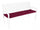 Cuscino Poly180 Bordeaux per Panca 3 Posti in Tessuto per Esterno