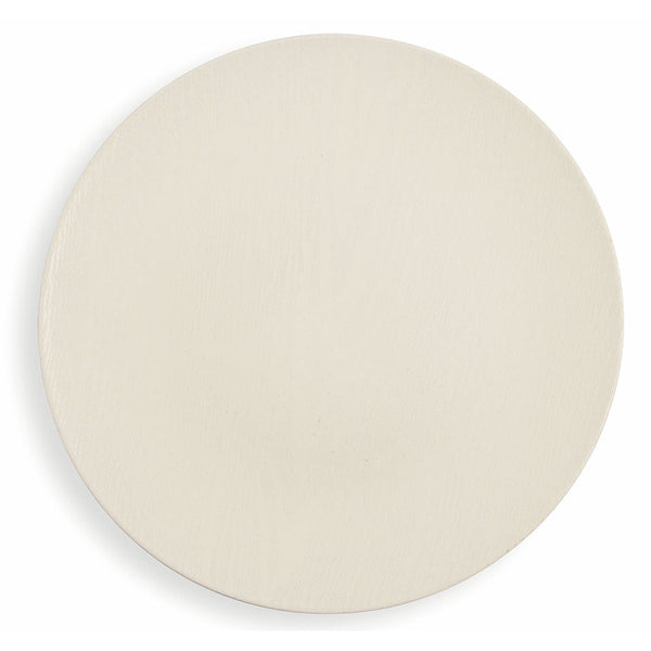Set 6 Sottopiatti in Plastica Ø 33cm Villa d'Este Wood Bianco Lucido online
