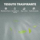 Set di 2 Sedie Pieghevoli da Giardino 65x60x94 cm con Braccioli e Seduta in Rete Grigio      