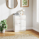 Cassettiera 4 Cassetti Moderna e Minimal 60x40x85 cm Bianco Lucido  