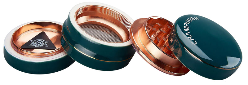 Grinder Ø63 mm 4 Livelli per Spezie Erbe e Tabacco in Porcellana Verde