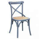 Sedia Cross 46x42x87 cm  in Legno Grigio