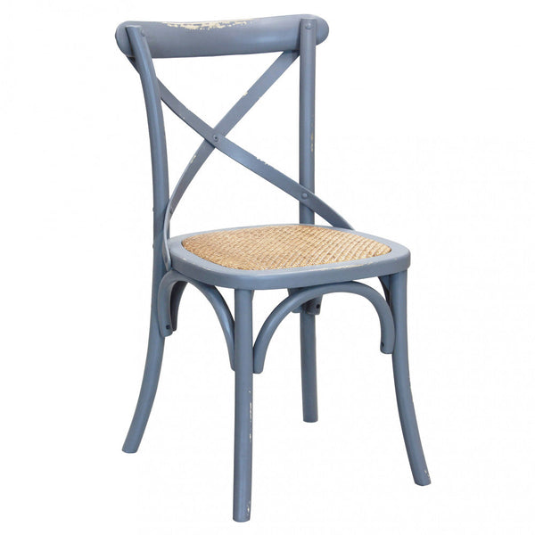Sedia Cross 46x42x87 cm in Legno Grigio acquista