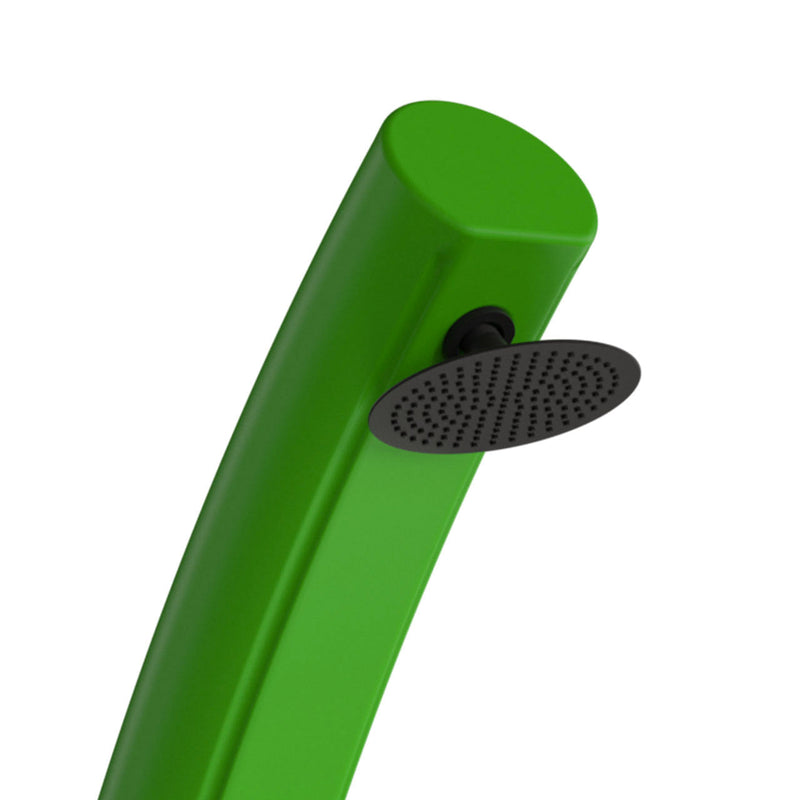 Doccia Solare da Giardino 22L Miscelatore e Lavapiedi Sined Sole Verde