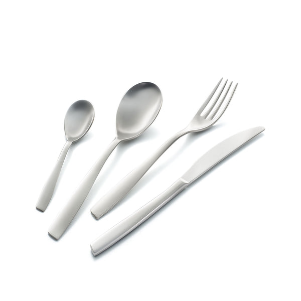 Servizio Set di Posate 24 pezzi in Acciaio Inox Eme Eleven Sabbiato sconto