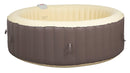 Vasca Idromassaggio da Esterno Gonfiabile Riscaldata 4-6 Posti Ø208x65 cm Ease.Zone Marrone