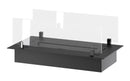 Bruciatore a Bioetanolo da Incasso 60x32x15 cm Insert Slim 600 Nero con Vetro