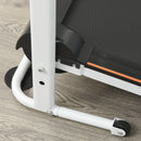 Tapis Roulant Meccanico Pieghevole con Schermo LED  Bianco e Nero