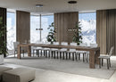 Tavolo Allungabile 140/400x90x77 cm Roxell Noce  