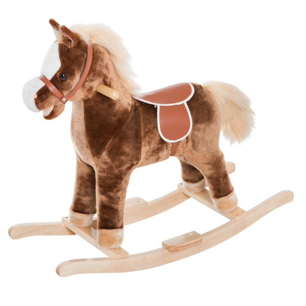 acquista Cavallo a Dondolo per Bambini in Legno Giocattolo Cavalcabile
