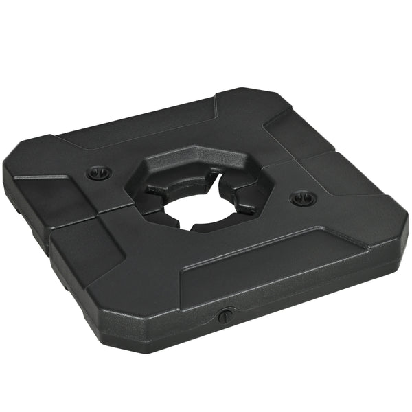 Basi per Ombrellone da Giardino 88,5x88,5x12 cm in HDPE Nero prezzo