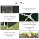 Gazebo da Giardino 585x295x255 cm con Pareti Rimovibili e Finestre Trasparenti Verde   