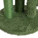 Tiragraffi Graffiatoio Forma 3 Cactus per Gatti Verde con Pallina 44 x 72 cm