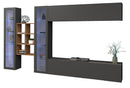 Parete Attrezzata Soggiorno 320x30x180 cm Maruska n°17 Grigio Antracite Opaco