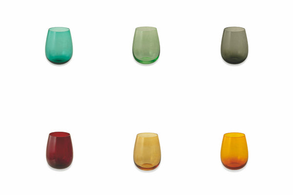 Set 6 Bicchieri Acqua in Vetro 428 ml Villa d'Este Home Tivoli Happy Hour New prezzo