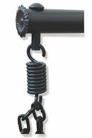 Amaca Dondolina da Giardino in Metallo e Polyrattan Soriani Goccia Nera e Rossa