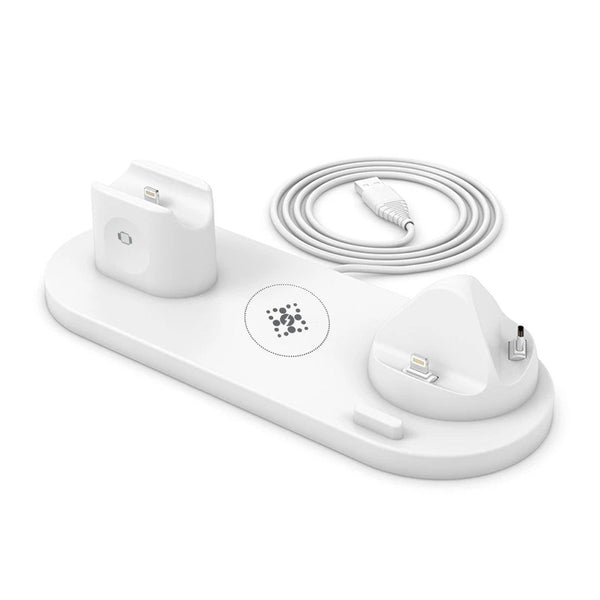 online Stazione di Ricarica Wireless 6 in 1 Compatibile per  iPhone AirPods Apple Watch Bianco