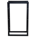 Portalegna Legnaia in Ferro 60x25x100 cm da Interno Max 100Kg  Nero