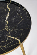 Tavolino Basso Ø40x41,5 cm in Acciaio