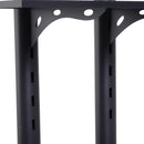 Supporto Tv da Terra Altezza Regolabile con Ruote Nero 90x64x175 cm 