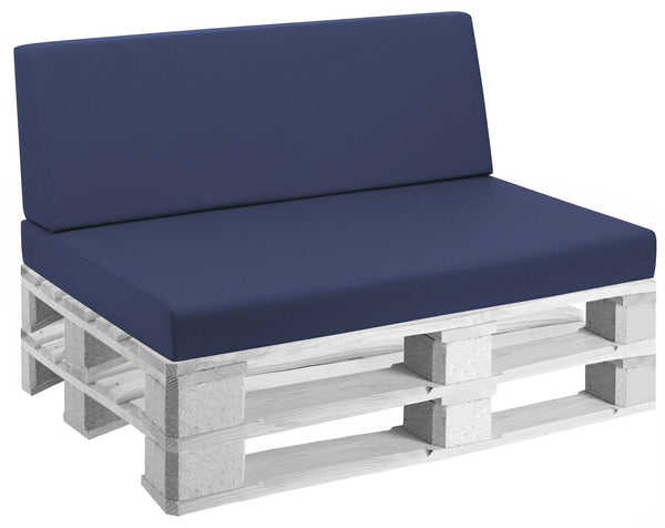 prezzo Cuscini per Pallet 120x80 cm Seduta e Schienale in Similpelle Mariotti Reforma Blu