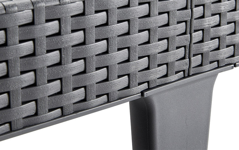 Lettino Prendisole da Giardino 187,5x58x29 cm in Resina Keter Jaipur Antracite