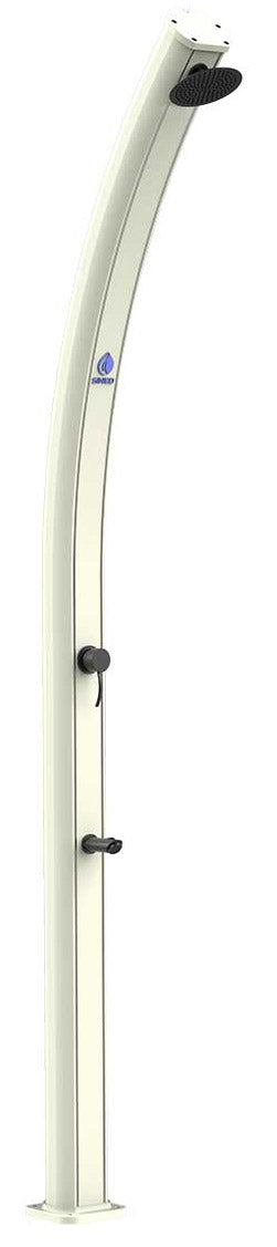 prezzo Doccia Solare da Giardino 25L Miscelatore e Lavapiedi Sined Emi Bianca