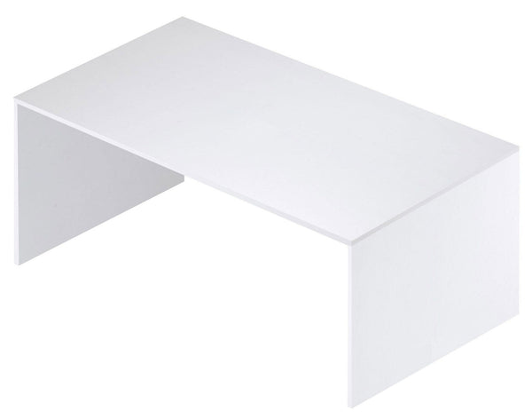 sconto Scrivania 150x73x73 cm Bianco Fiammato