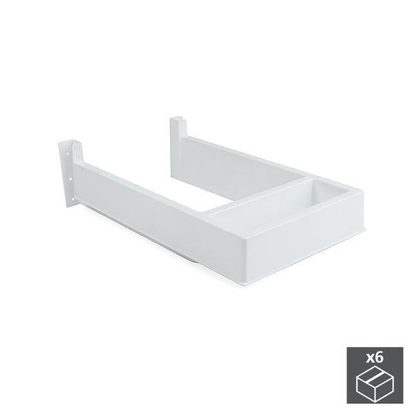 Salva Sifone per Cassetti Del Bagno Rettangolare Plastica Bianco 6 Pezzi Emuca prezzo
