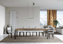  Tavolo Allungabile 200-460x90x77 cm Everyday Quercia Natura Gambe Antracite