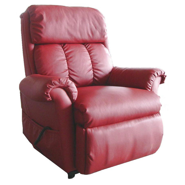 Poltrona Relax Elettrica Greta con Alzapersona Lift 1 Motore Massaggiante in Similpelle Bordeaux prezzo