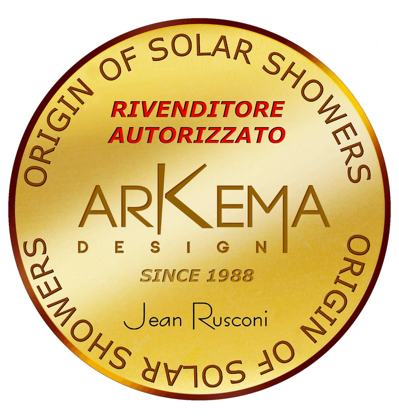 Doccia Solare da Giardino 75L Miscelatore e Lavapiedi Arkema Energy Pro Grigio Antracite